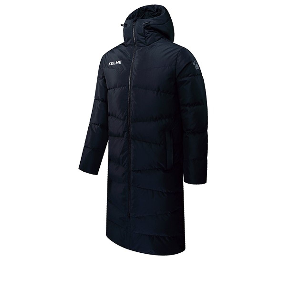 켈미(KELME) 3881407 스포츠 롱 다운 자켓 블랙