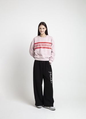 [daub X 효정] 여성 노르딕 맨투맨_PINK