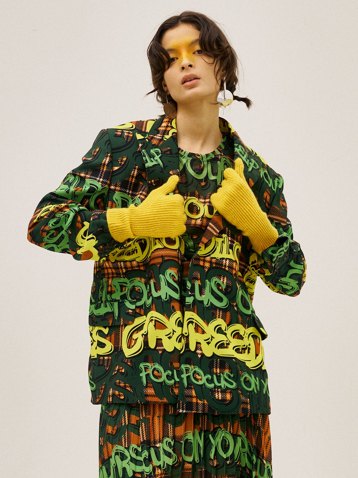 그리디어스(GREEDILOUS) Full Green Double-Breasted Blazer