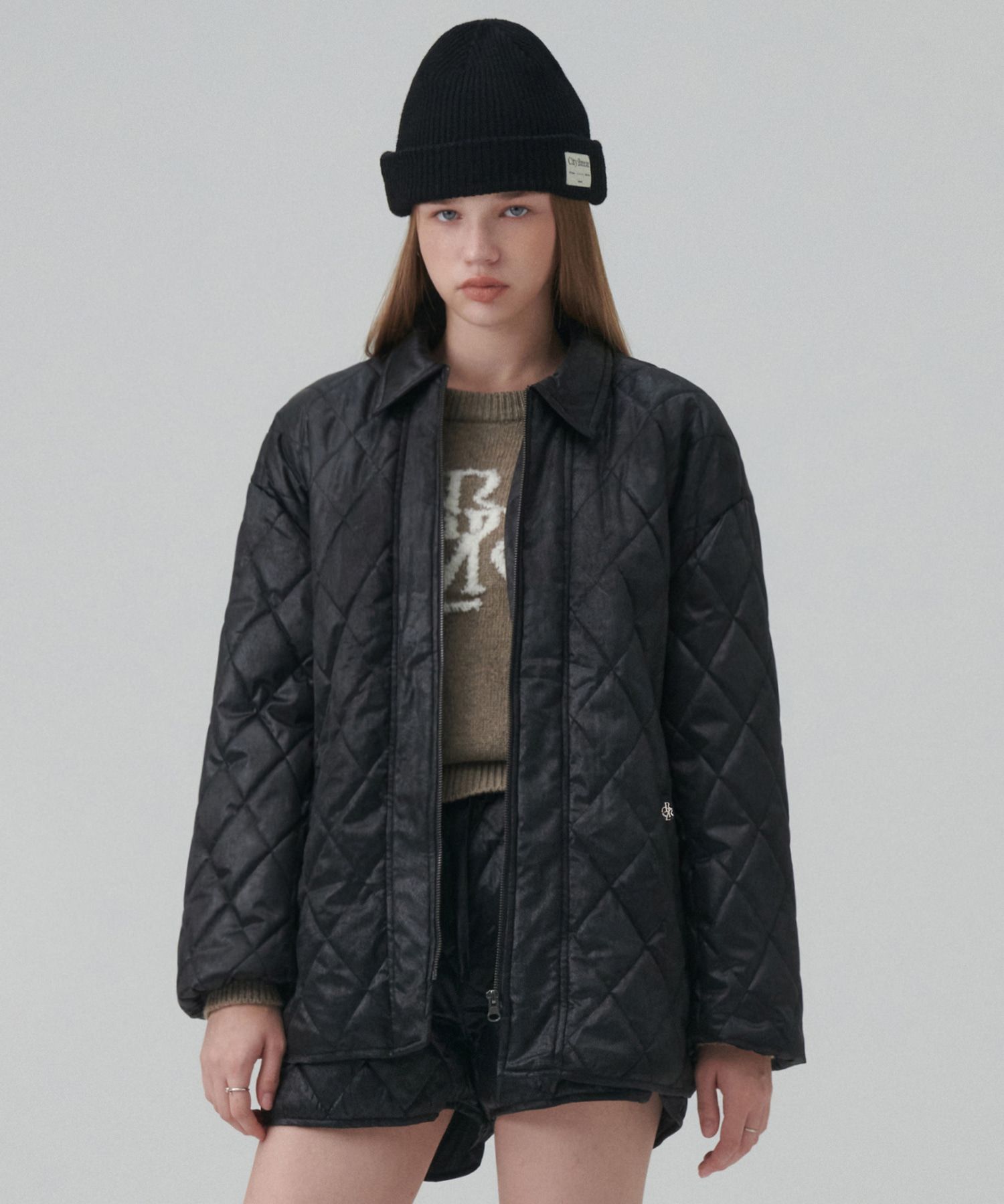 ジャケット citybreeze Quilted overfit jumper_BLACK MUSINSA公式 | CITYBREEZE WOMAN Quilted overfit jumper_BLACK