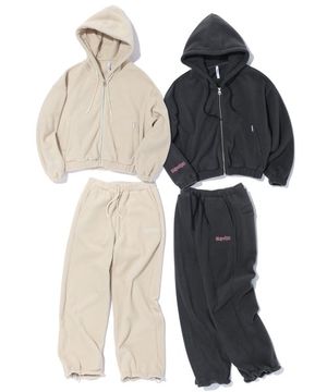 [SET UP] 카루도 3205 플리스 루즈핏 트레이닝 셋업