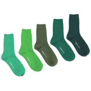 [그린 컬러 5팩]WORK0-middle 기본 립양말