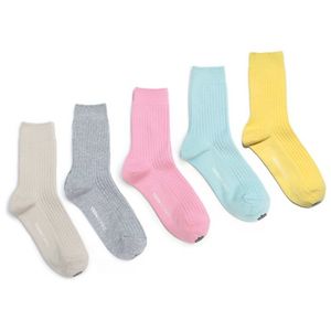 [라이트 컬러 5팩]WORK0-middle 기본 립양말