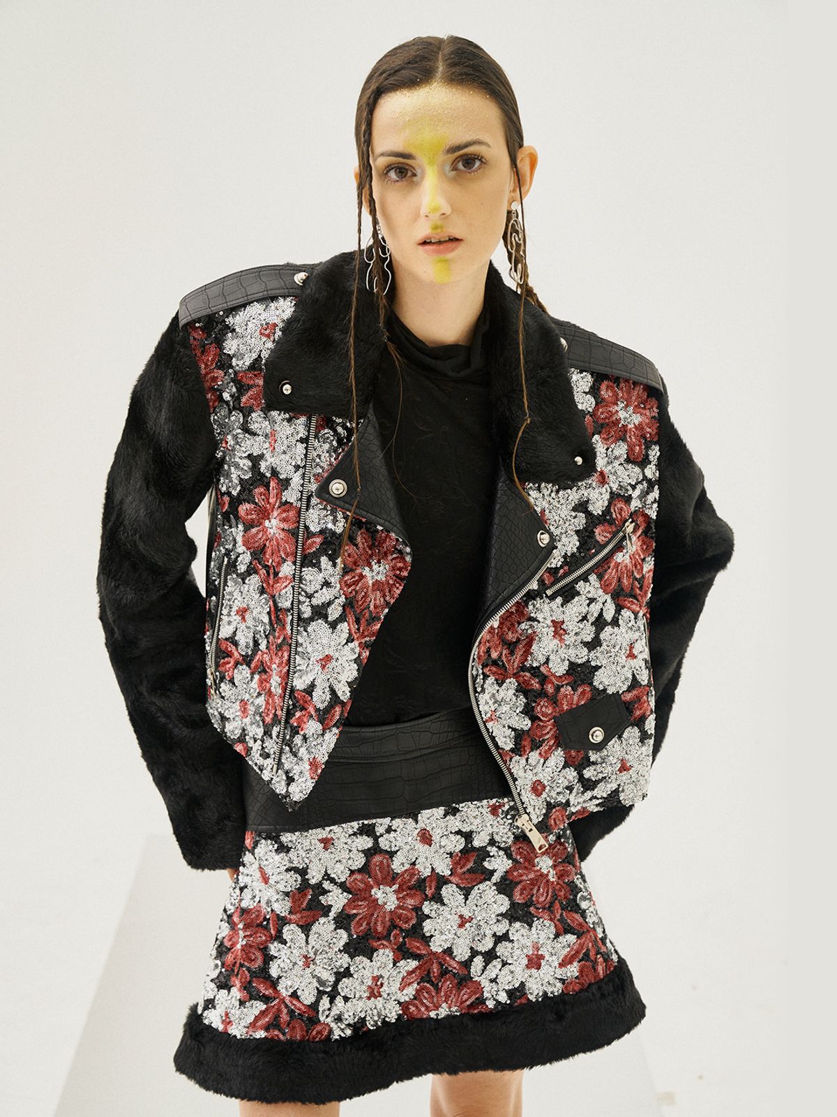 그리디어스(GREEDILOUS) Embroidered Motor-Cycle Jacket