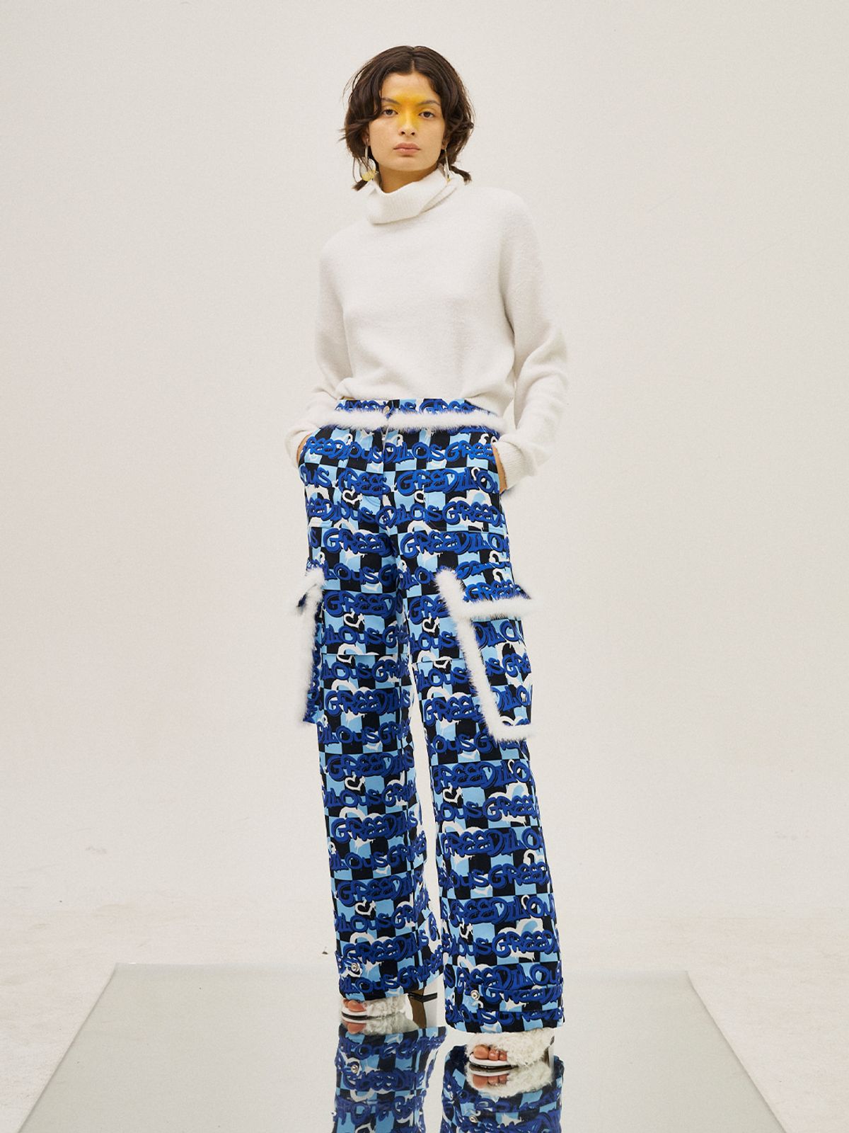 그리디어스(GREEDILOUS) Padded And Fur Trimmed Pants