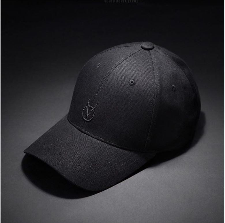 OV Small Logo ALL BLACK 볼캡  HARD FIT