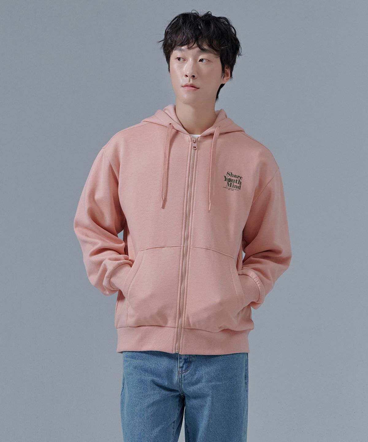 체이스컬트(CHASECULT) 공용 기모 후드 집업-CFZU4307C0P