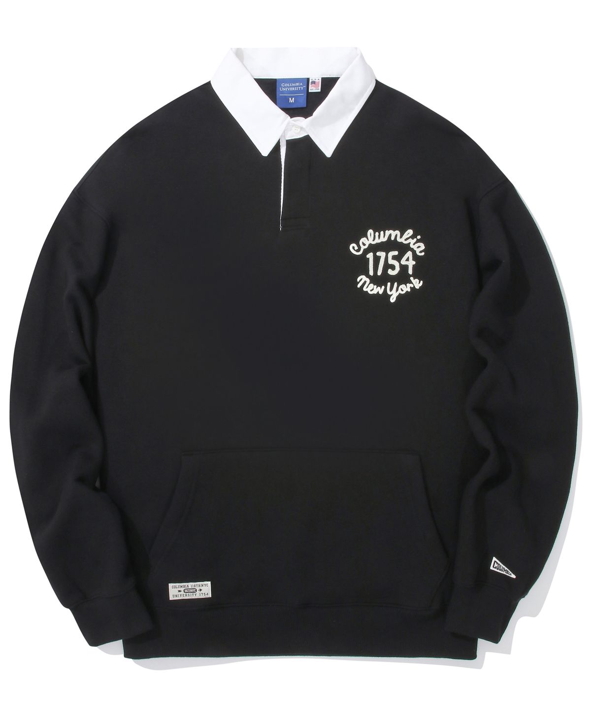 컬럼비아 유니버시티(COLUMBIA UNIVERSITY) 1754 CLASSIC LOGO POCKET RUGBY SWEATSHIRTS 블랙