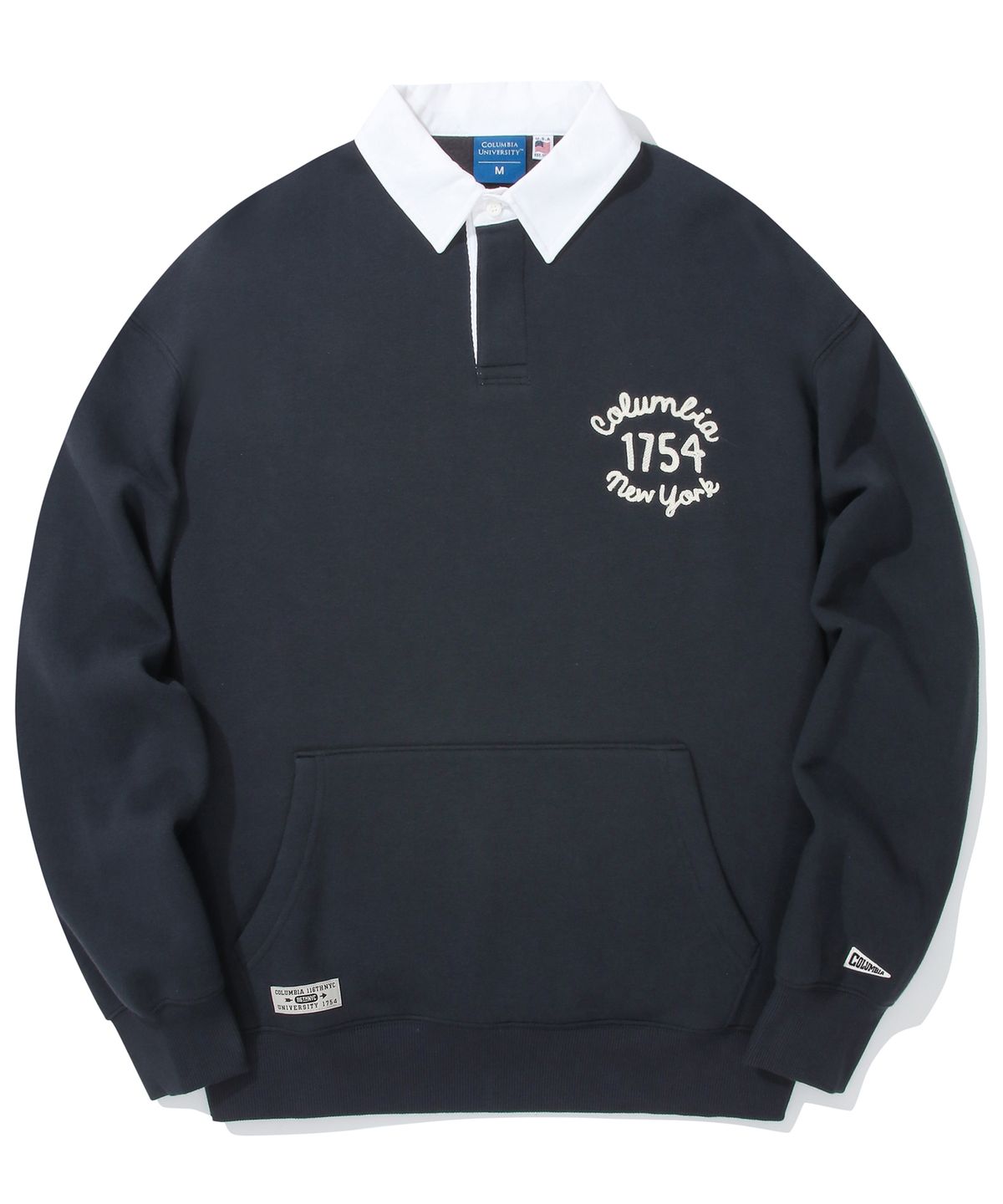 컬럼비아 유니버시티(COLUMBIA UNIVERSITY) 1754 CLASSIC LOGO POCKET RUGBY SWEATSHIRTS 크라운네이비