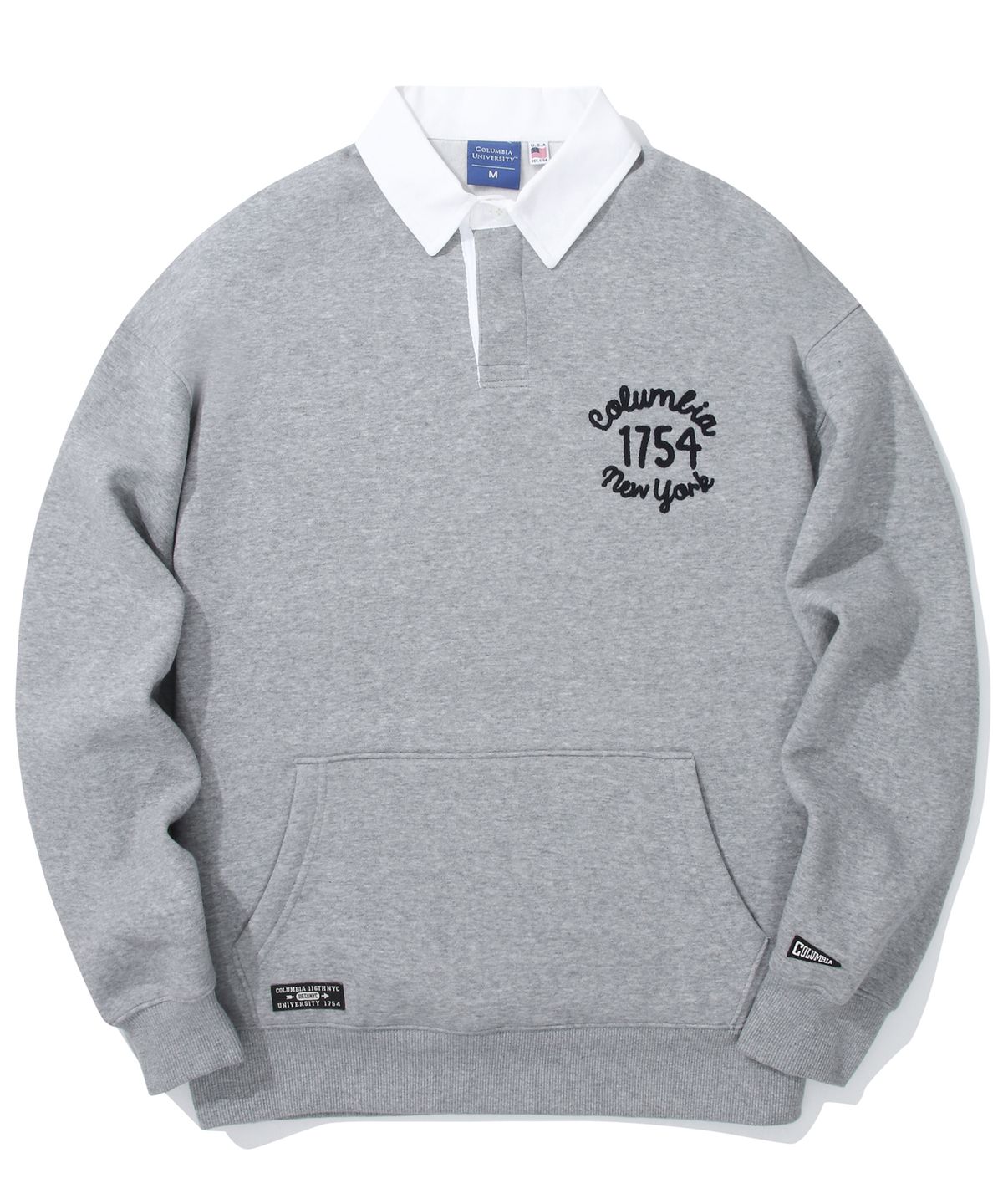 컬럼비아 유니버시티(COLUMBIA UNIVERSITY) 1754 CLASSIC LOGO POCKET RUGBY SWEATSHIRTS M그레이