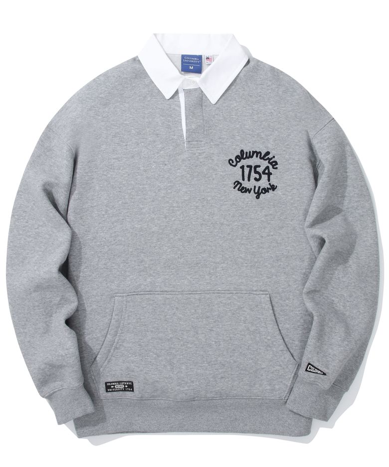 1754 CLASSIC LOGO POCKET RUGBY SWEATSHIRTS M그레이