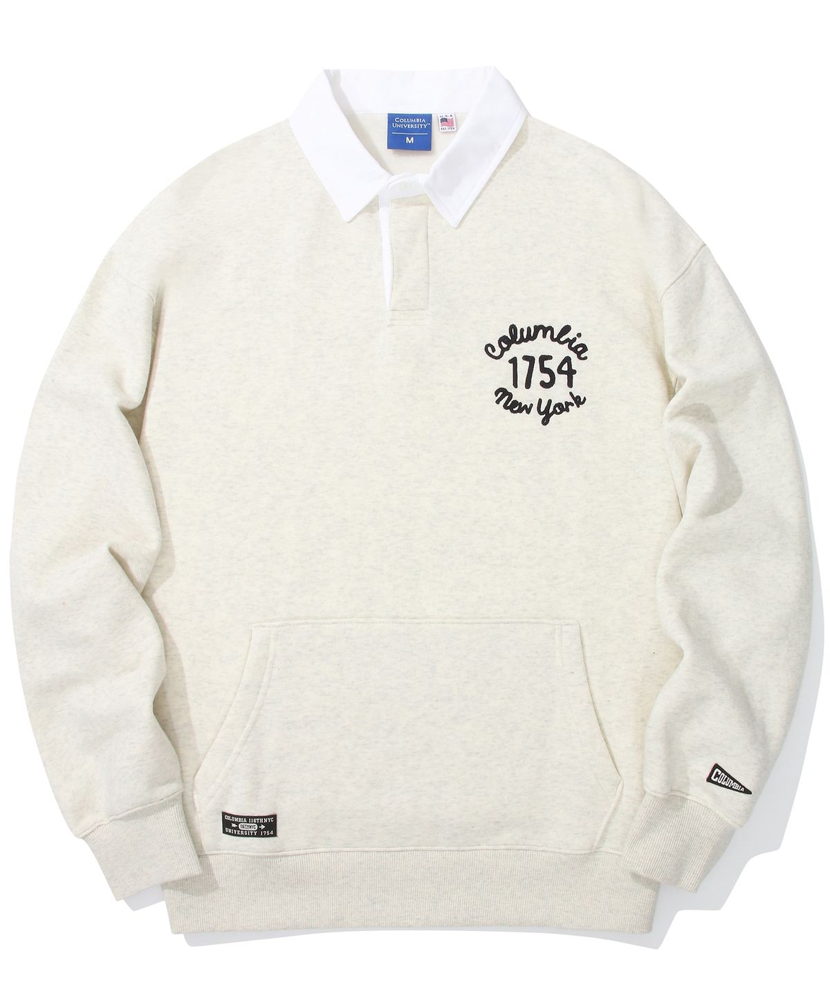 컬럼비아 유니버시티(COLUMBIA UNIVERSITY) 1754 CLASSIC LOGO POCKET RUGBY SWEATSHIRTS 오트밀