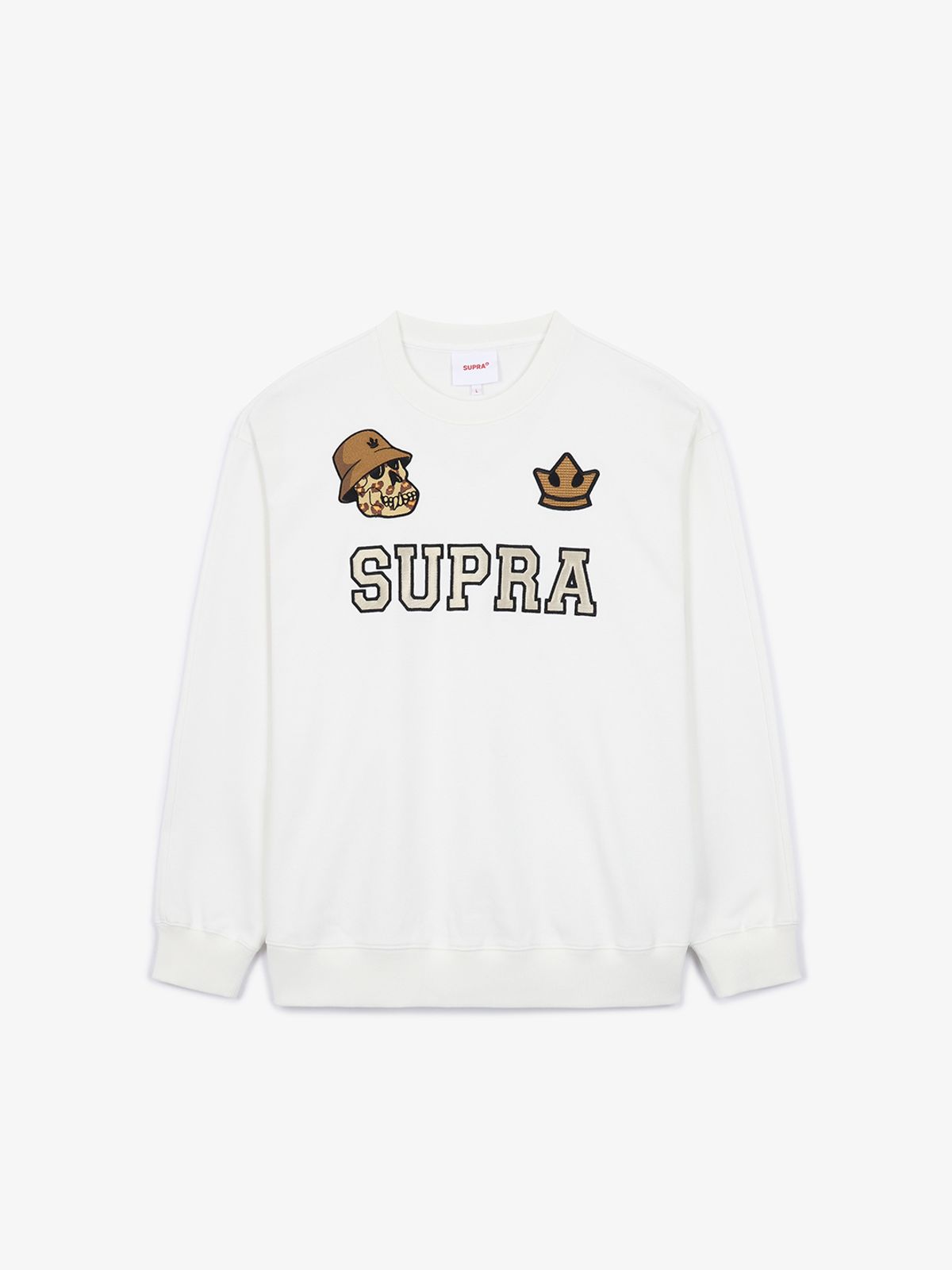 수프라(SUPRA) BAYC 오버핏 맨투맨(CREAM)