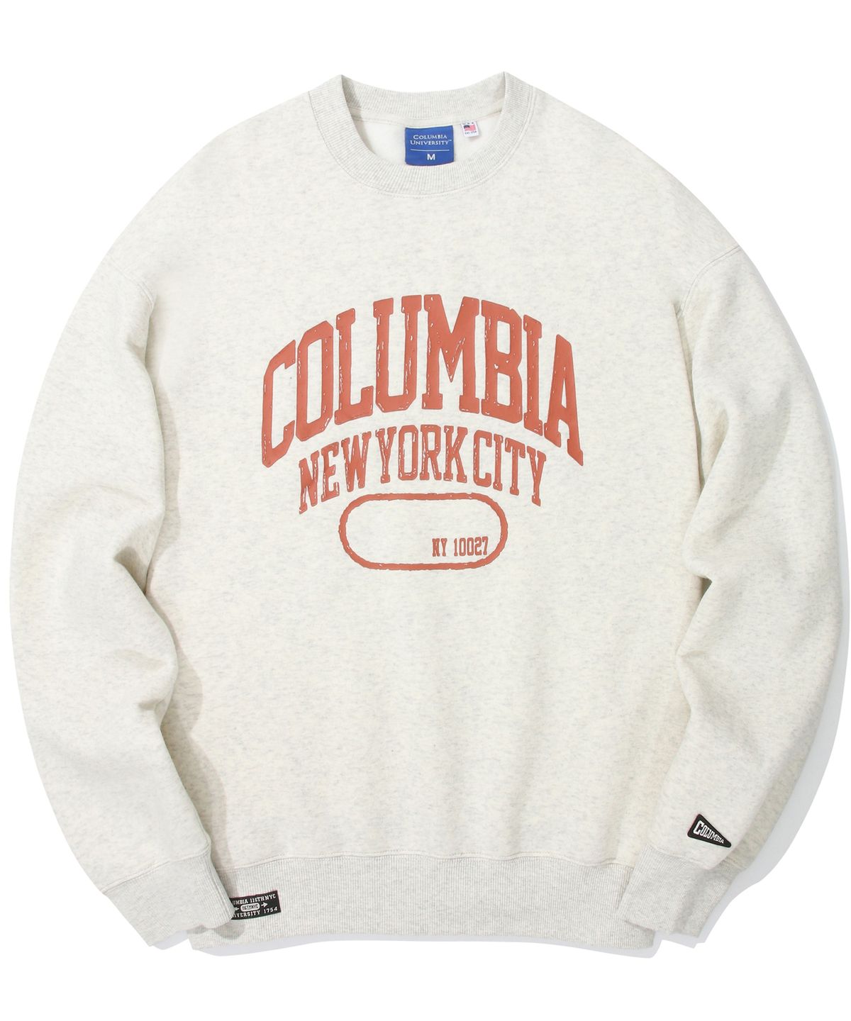 컬럼비아 유니버시티(COLUMBIA UNIVERSITY) NY10027 PAINTING LOGO FLEECE SWEATSHIRTS 오트밀