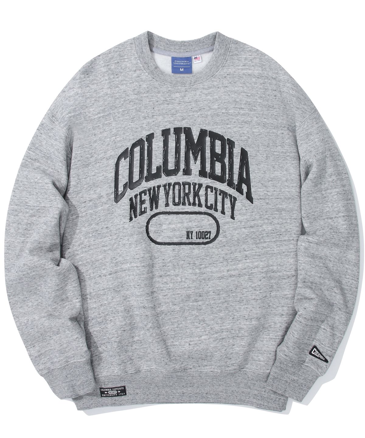 컬럼비아 유니버시티(COLUMBIA UNIVERSITY) NY10027 PAINTING LOGO FLEECE SWEATSHIRTS 빈티지M그레이