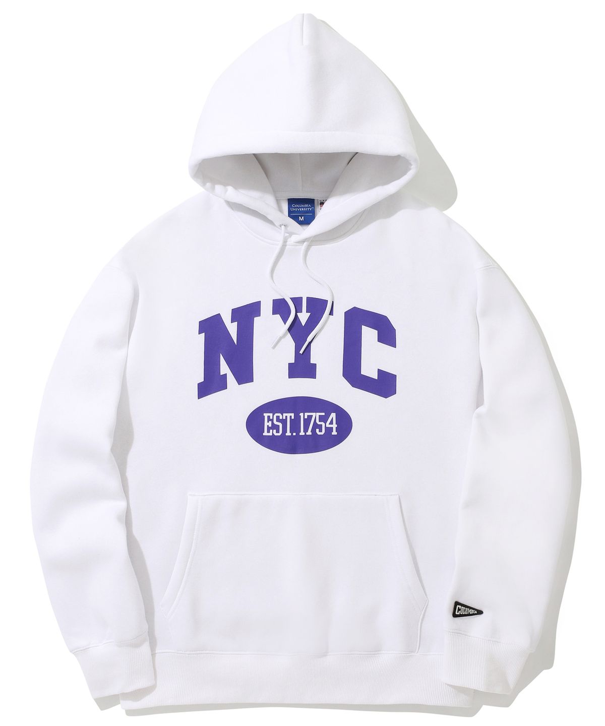 컬럼비아 유니버시티(COLUMBIA UNIVERSITY) NYC ARCH LOGO FLEECE HOODIE 화이트