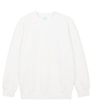 베이직 루즈핏 맨투맨_화이트