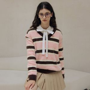 DD_Two-way sweater vest set mink top