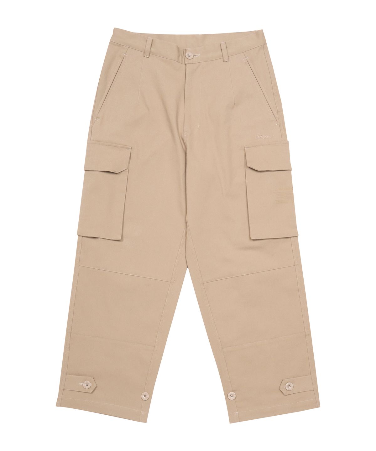 스티그마(STIGMA) 10s TWILL COTTON WIDE PARACHUTE PANTS BEIGE