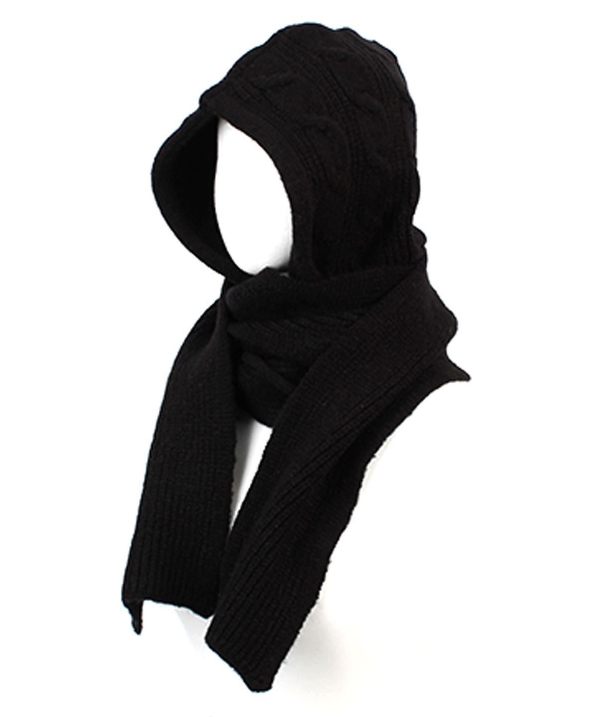 유니버셜 케미스트리(UNIVERSAL CHEMISTRY) Wool Twist Black Muffler Balaclava 바라클라바