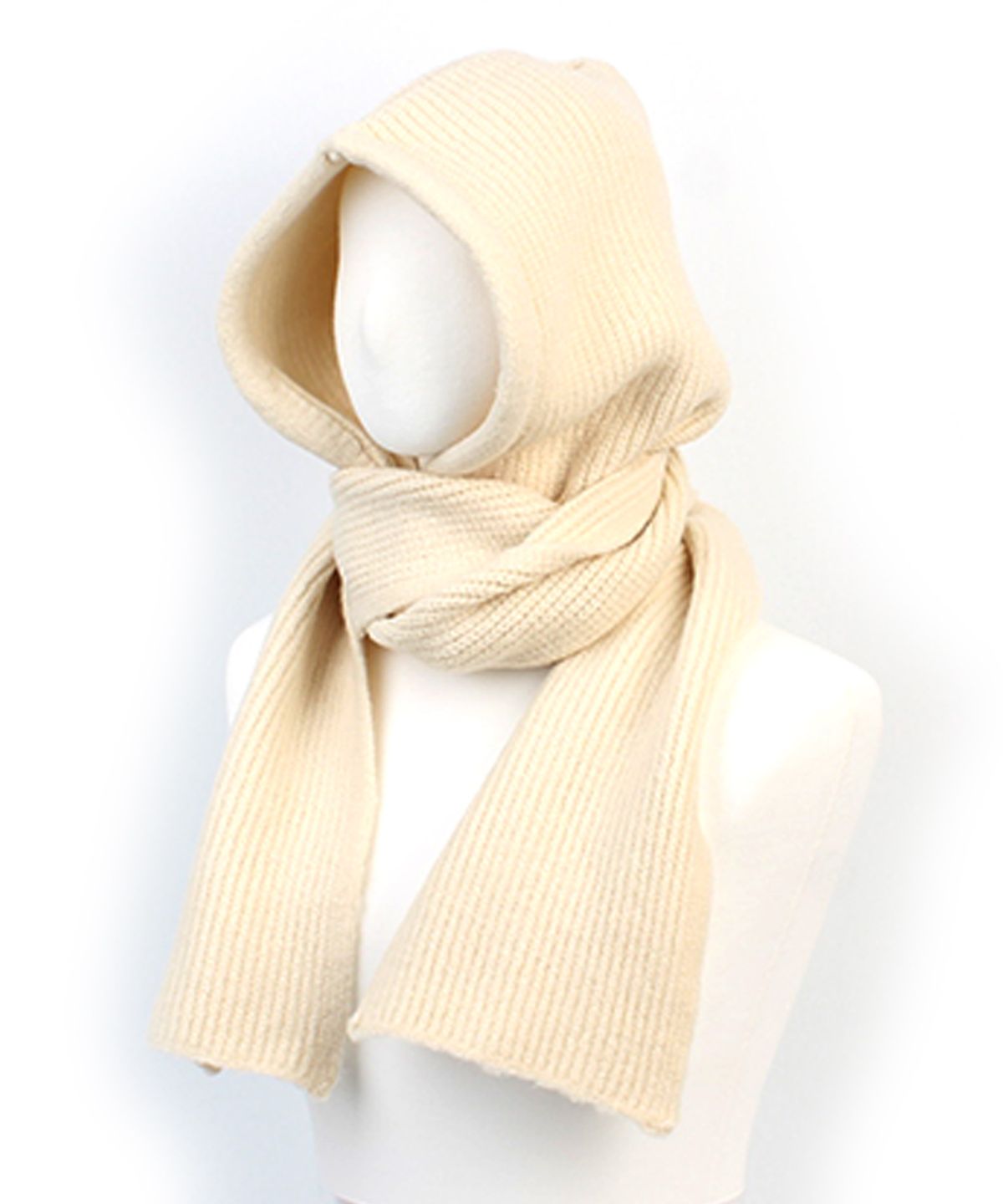 유니버셜 케미스트리(UNIVERSAL CHEMISTRY) Wool Ivory Muffler Balaclava 바라클라바