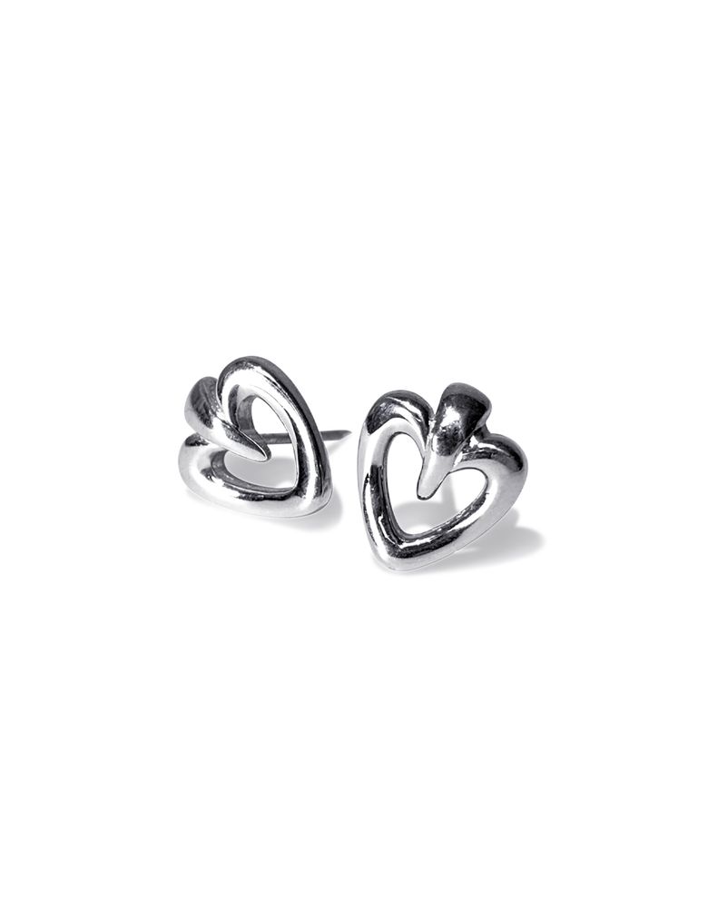 SMALL HEART TARGET EARRING