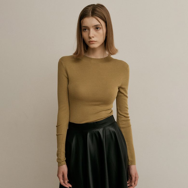 WD_Soft wool sweater_OLIVE