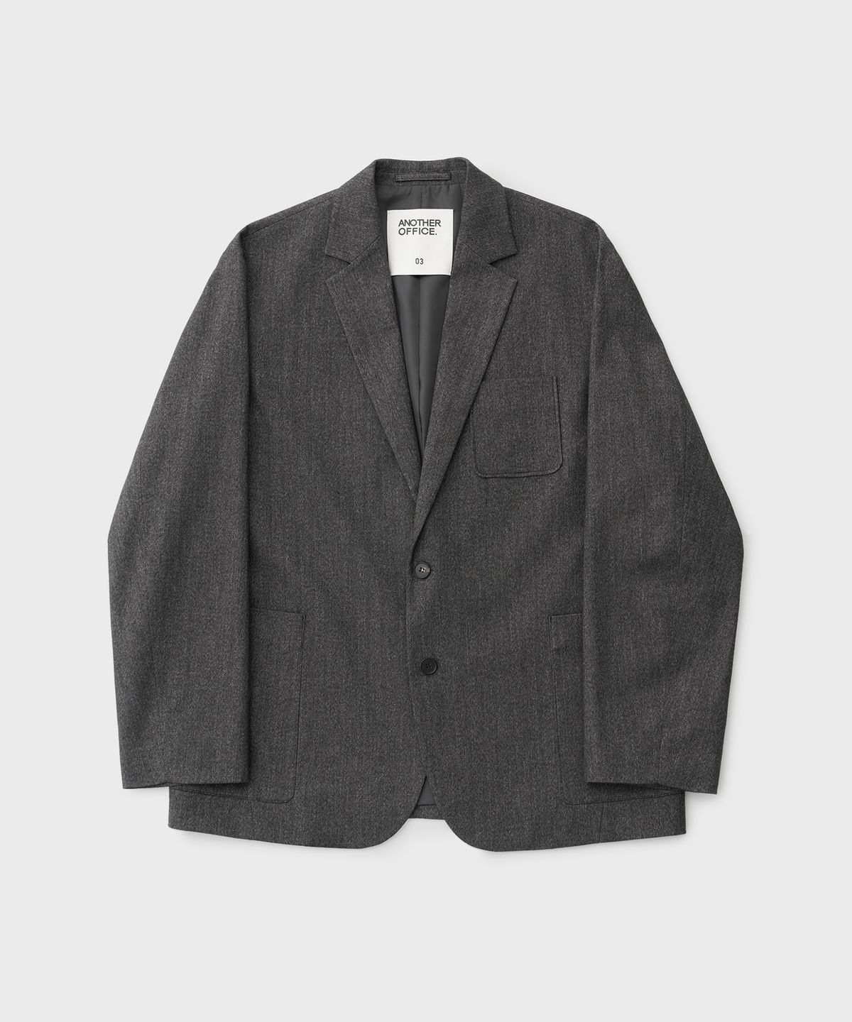 어나더 오피스(ANOTHER OFFICE) Santiago Sports Jacket (Black-Herringbone)