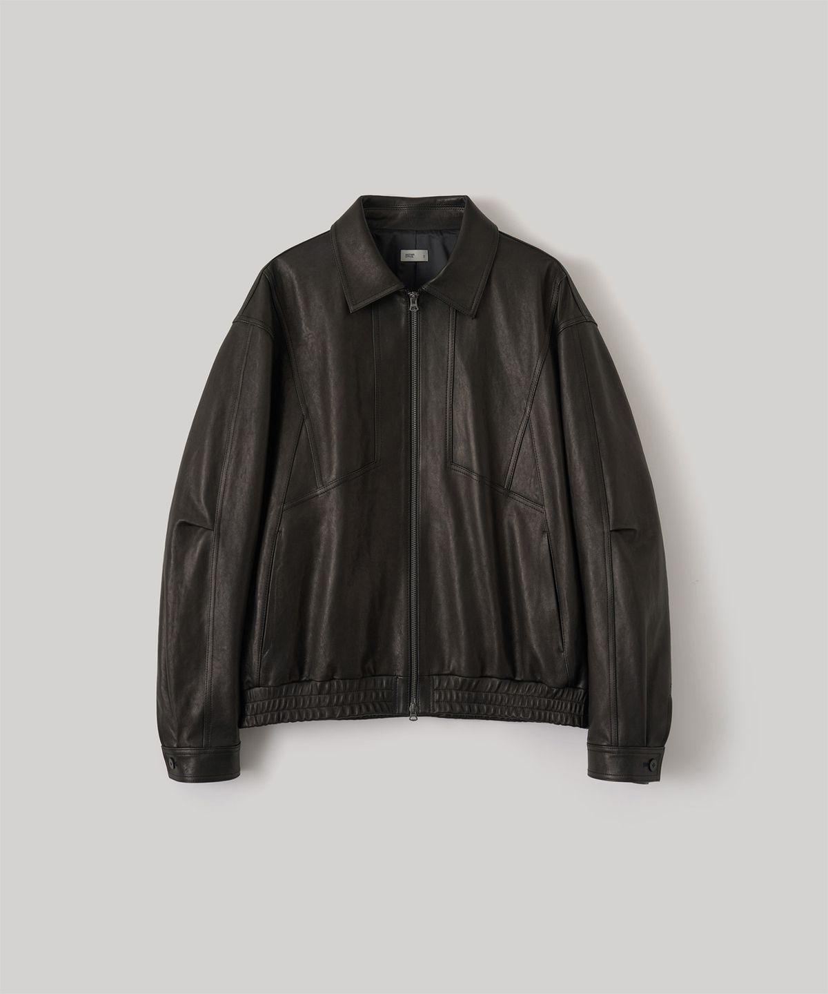 어나더 오피스(ANOTHER OFFICE) Lambskin Utility Blouson (Black)