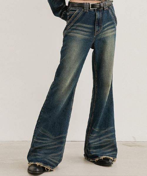 パンツ Slim boots cut washing jeans DISCOVERED ジーンズ ディスカバード / STRETCH DENIM BOOTSCUT