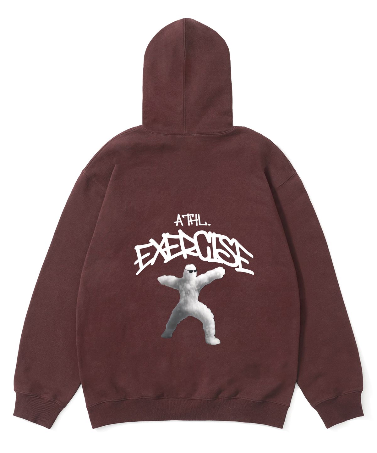 엑서사이즈(EXERCISE) ATHLETIC CLOUD HOODIE_BURGUNDY