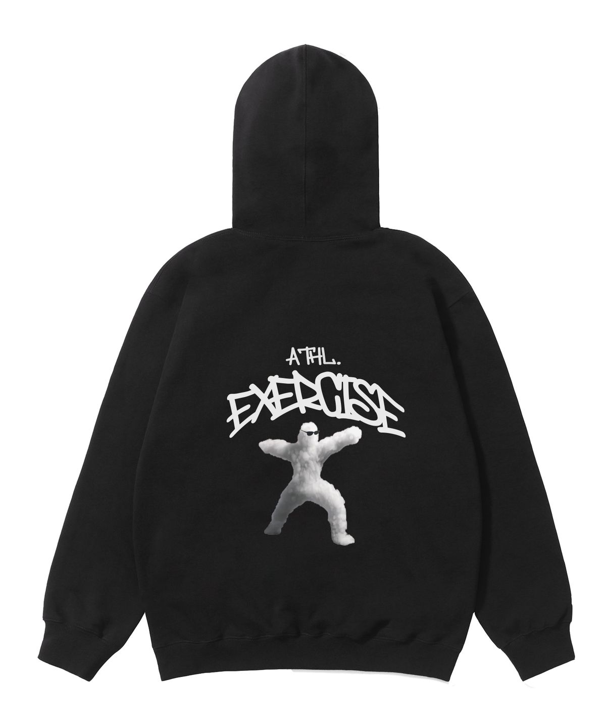 엑서사이즈(EXERCISE) ATHLETIC CLOUD HOODIE_BLACK
