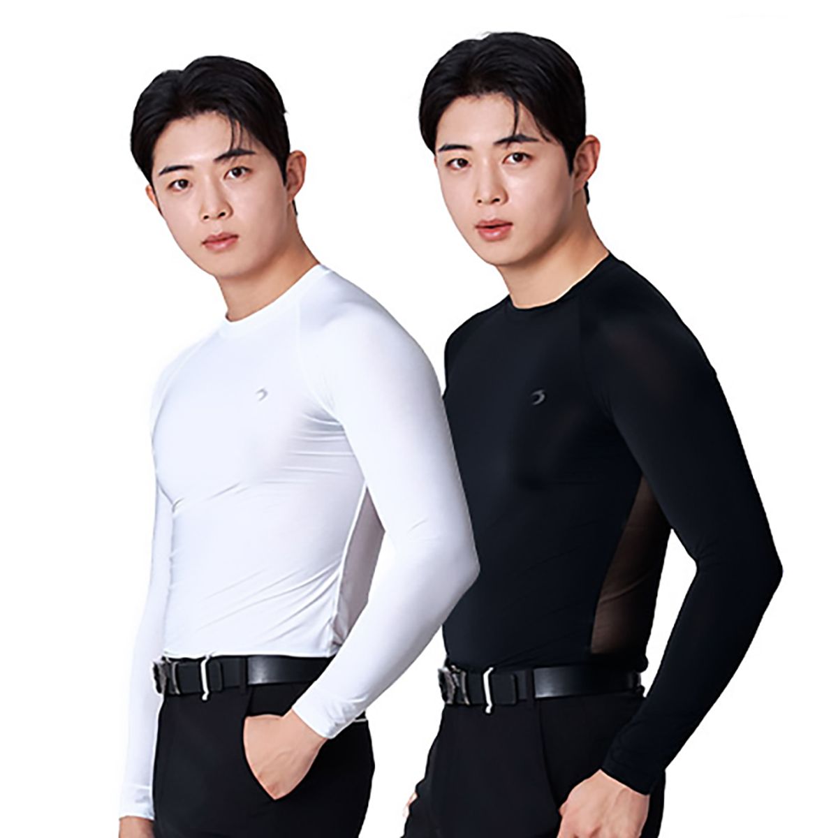 티에스스포츠(TS SPORTS) 남성 골프웨어 메쉬 라운드넥 언더레이어 이너웨어