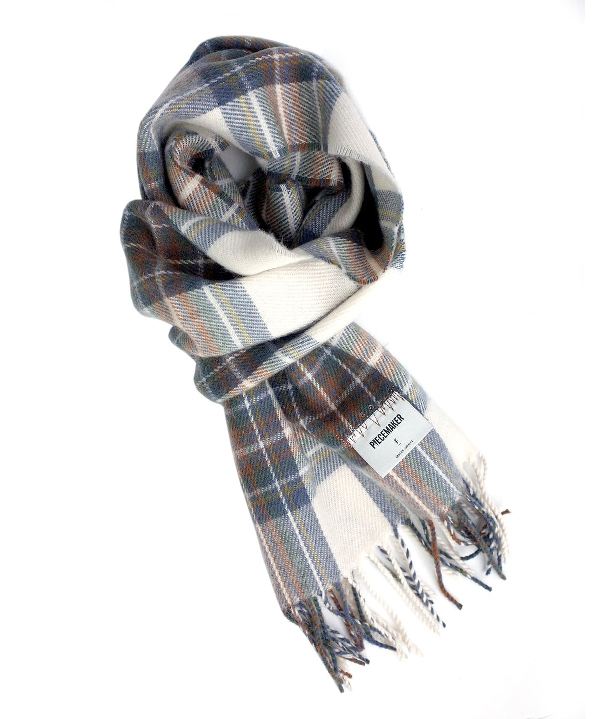 피스메이커(PIECE MAKER) CHECK BLEND MUFFLER S (BROWN)
