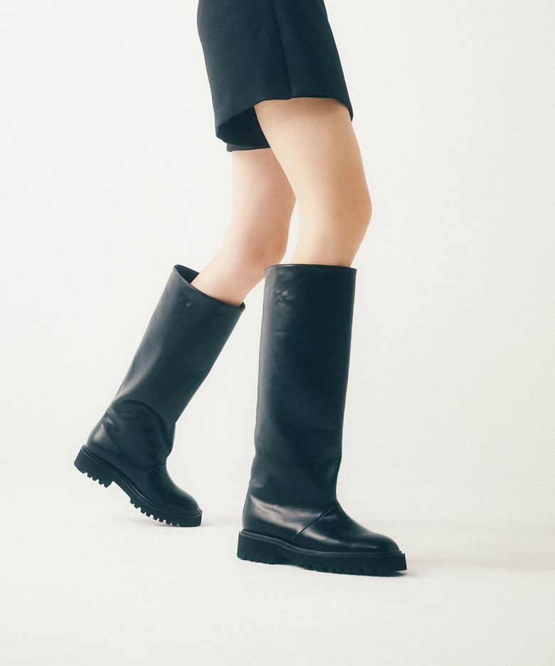 청키힐 와이드 롱부츠 412348004 (4cm/2colors)