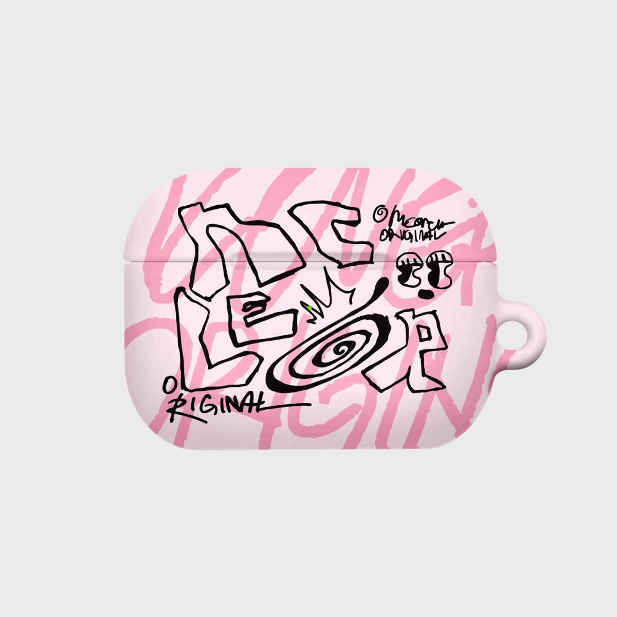 앤커버(NCOVER) ROUGHLY DRAW LOGO-PINK(에어팟시리즈)