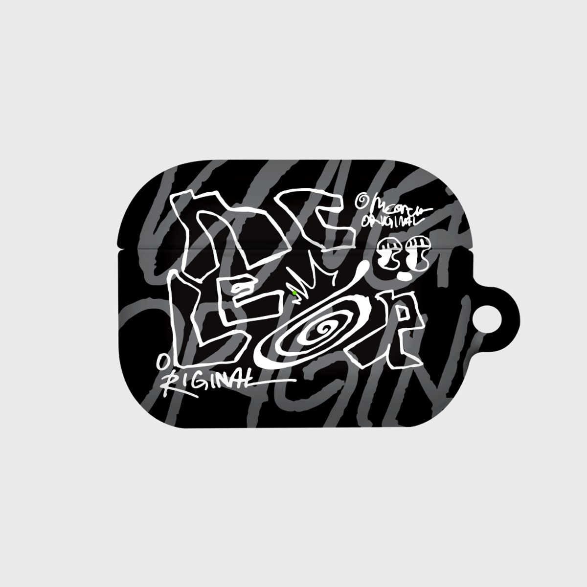 앤커버(NCOVER) ROUGHLY DRAW LOGO-BLACK(에어팟시리즈)