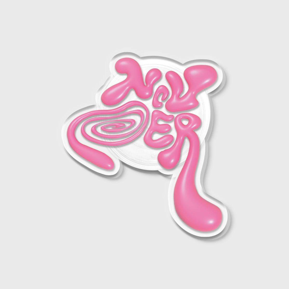 앤커버(NCOVER) TWISTED NCOVER LOGO-PINK(아크릴스마트톡)
