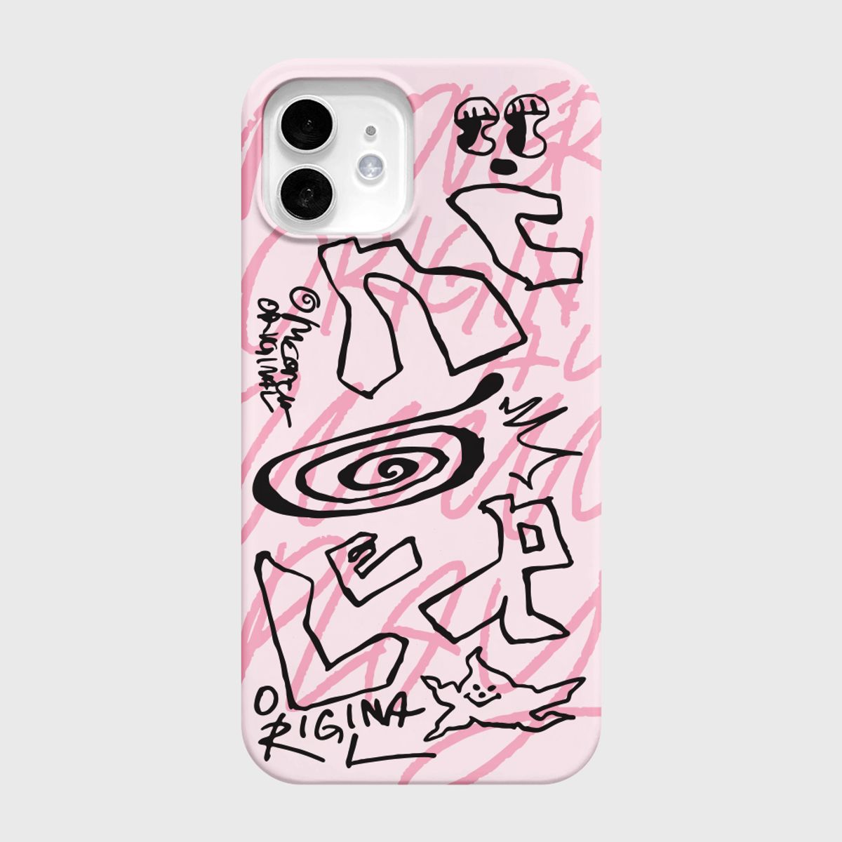 앤커버(NCOVER) ROUGHLY DRAW LOGO-PINK(하드)
