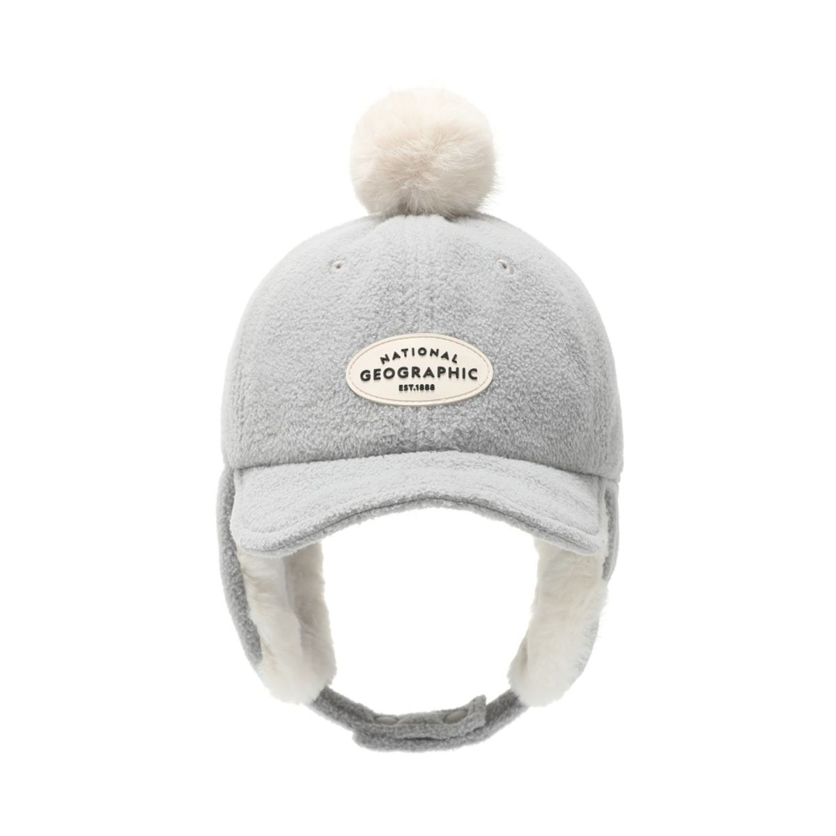 내셔널지오그래픽 키즈(NATIONAL GEOGRAPHIC KIDS) K234KHA130 플리스귀달이캡 GREY