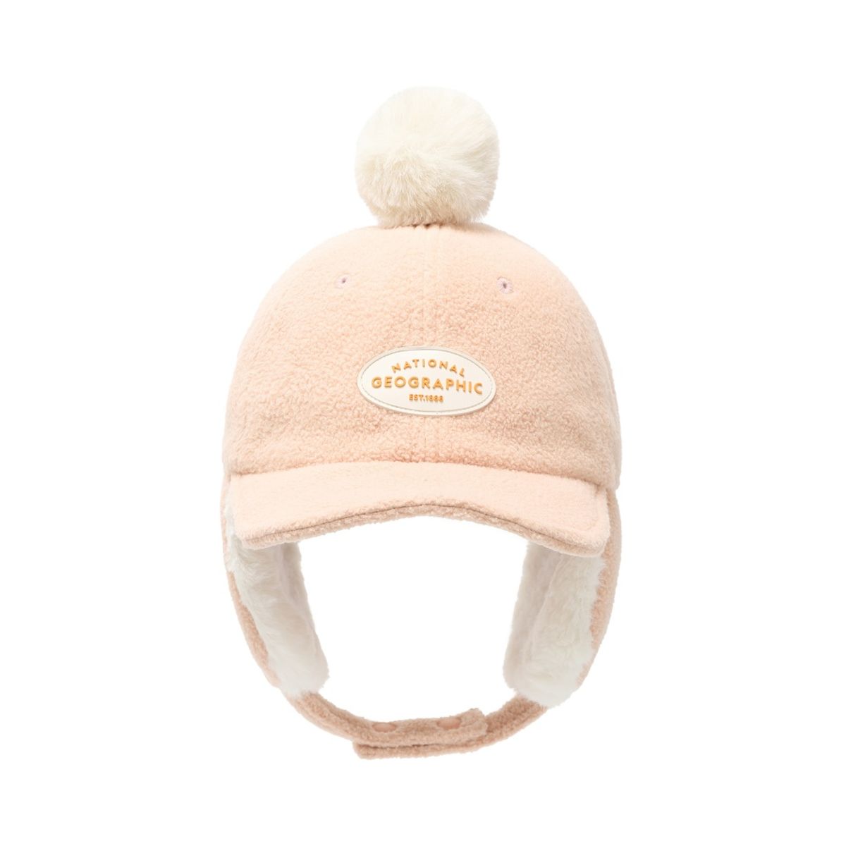 내셔널지오그래픽 키즈(NATIONAL GEOGRAPHIC KIDS) K234KHA130 플리스귀달이캡 PEACH BEIGE