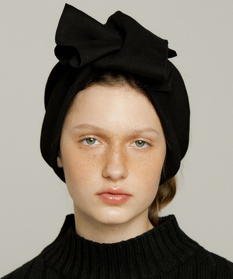 turban black big hairband