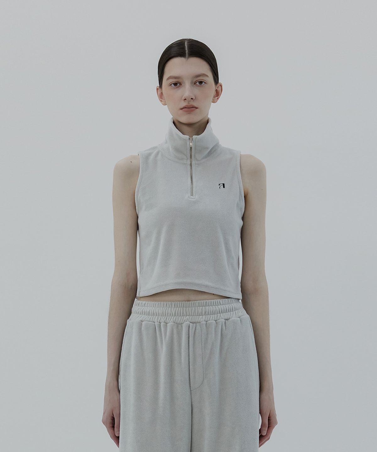 트리밍버드(TREEMINGBIRD) Terry Set-up Sleeveless [ Light Gray ]