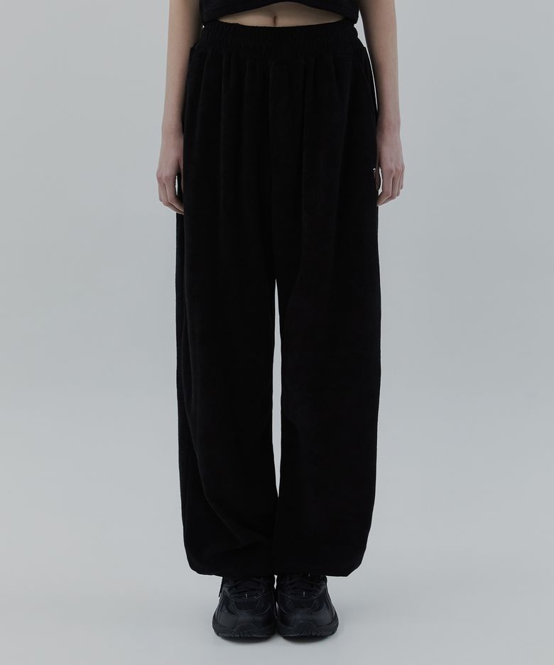 Terry Set-up Pants [ Black ]