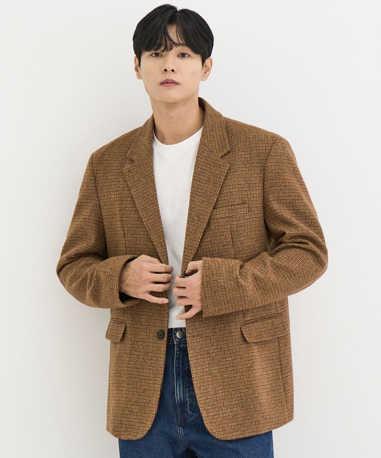 빈티지 체크 오퍼핏 블레이저  (GUN CLUB CHECK)