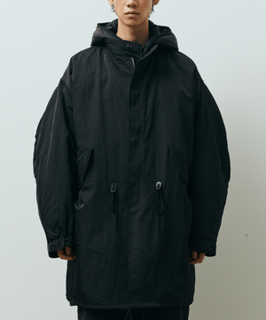 워시드 나일론 엠65 피쉬테일 파카_블랙