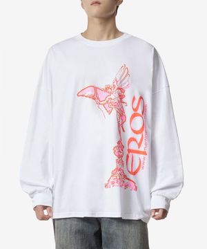 로고 프린트 티셔츠 - 화이트 / MRAW23624WHEROS