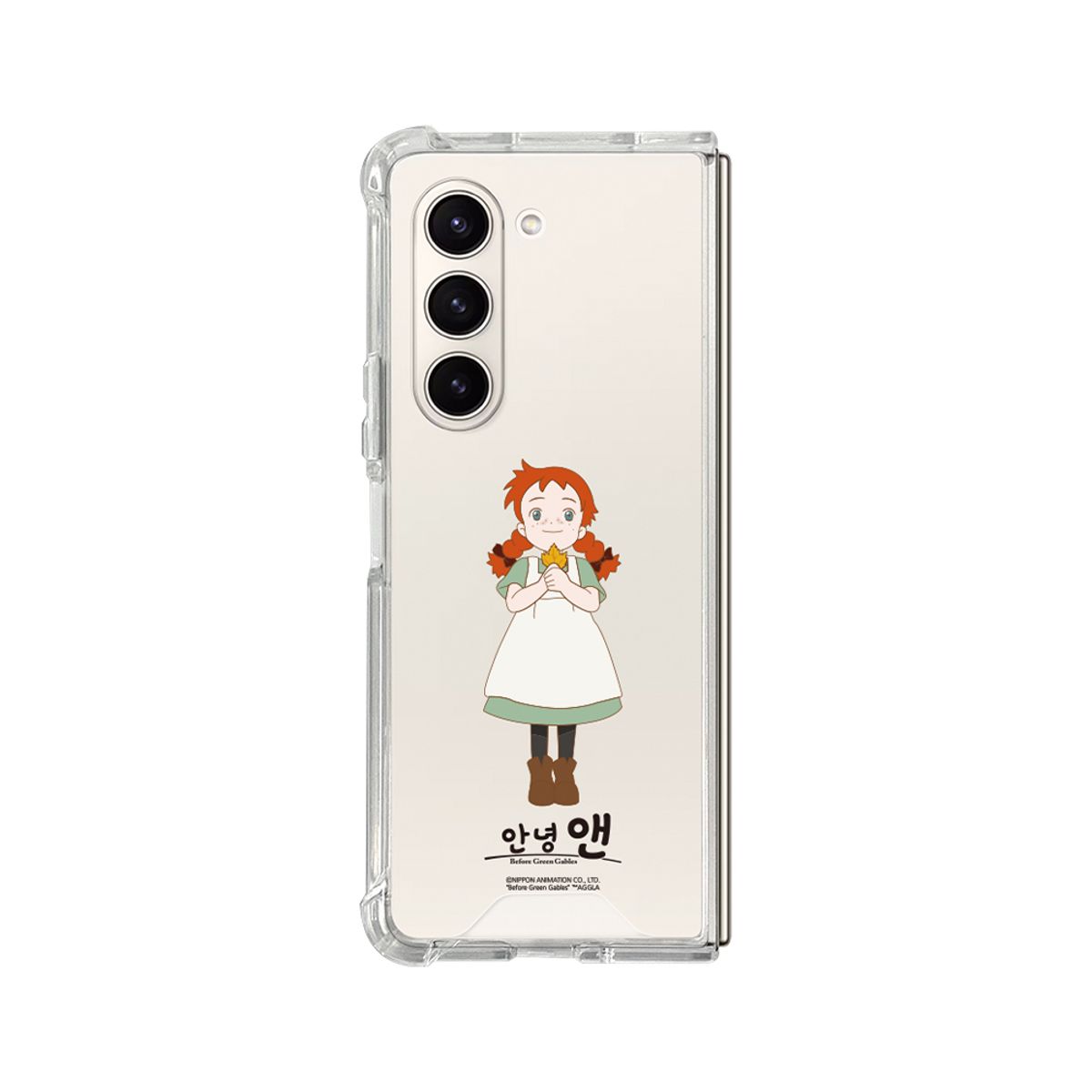코쿼드(COQUAD) 안녕 앤 심플 젤하드 클리어케이스 갤럭시 Z 폴드 7 6 5
