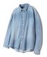 빈티지 워싱 오버핏 데님 셔츠 (BLEACH BLUE)