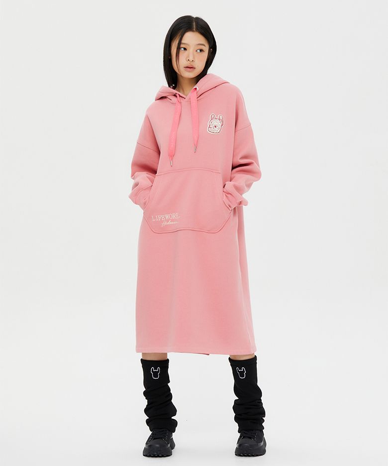 여성) 부클 라독와펜 후드 원피스